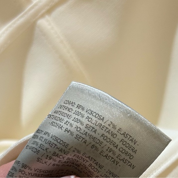 Tom Ford winter white midi dress with gold chain straps - NWOT - Picture 6 of 6